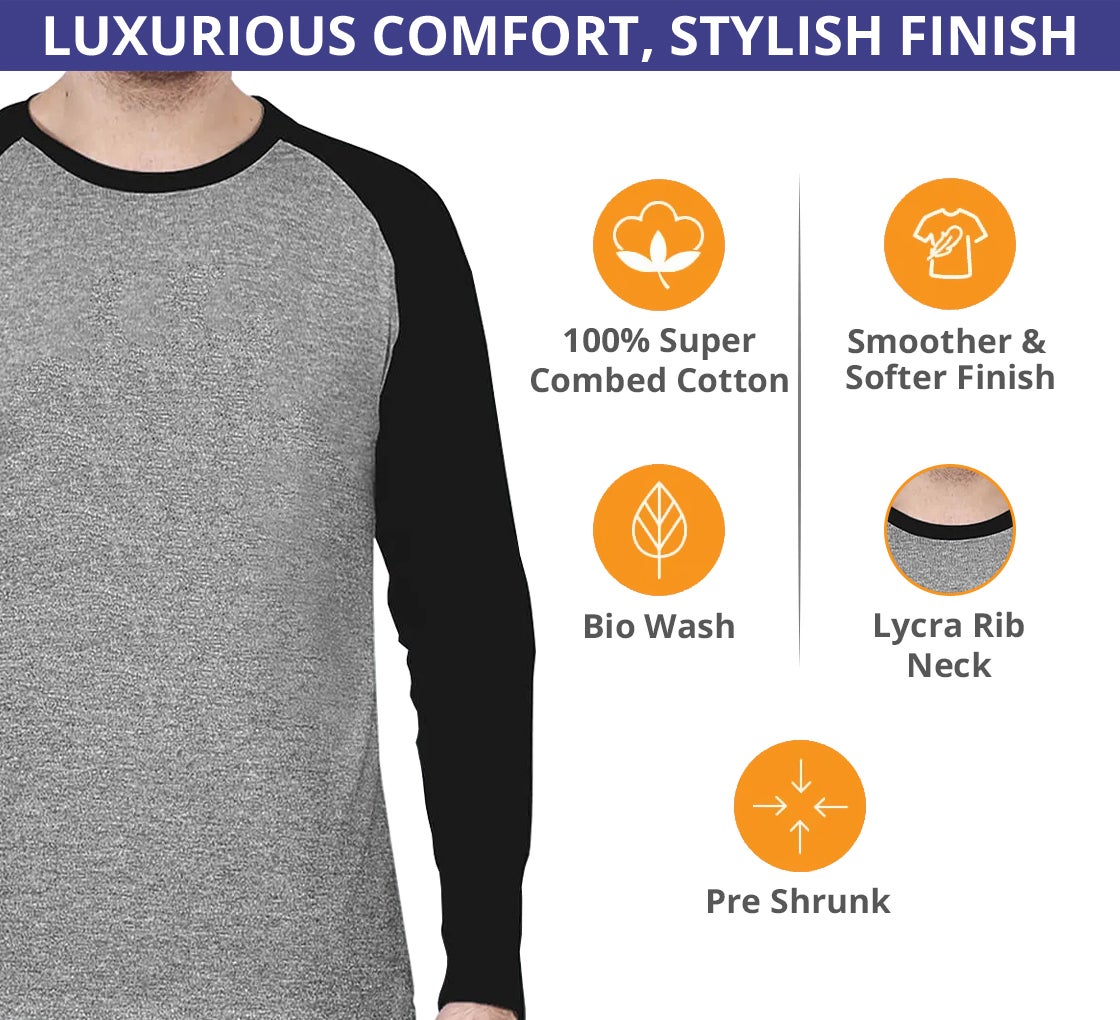 Men's Raglan T-Shirt - Long Sleeves 