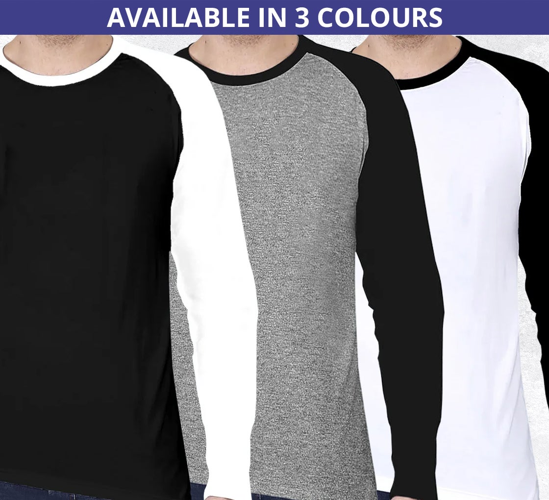 Men's Raglan T-Shirt - Long Sleeves 