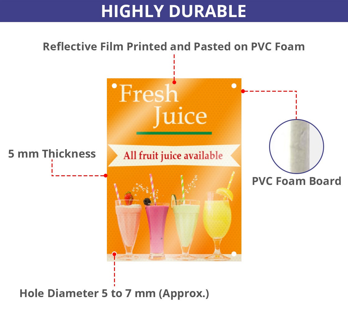 HIP Reflective PVC Foam Board Signs