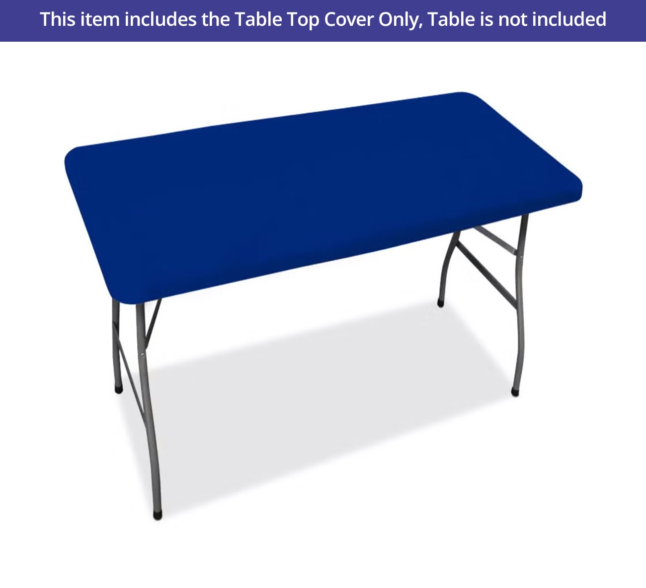 4 Ft Rectangle Table-Top Cover - Blue