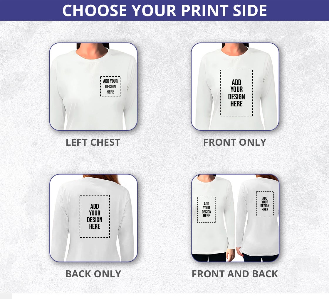 Women's Printed T-Shirt - Long Sleeves