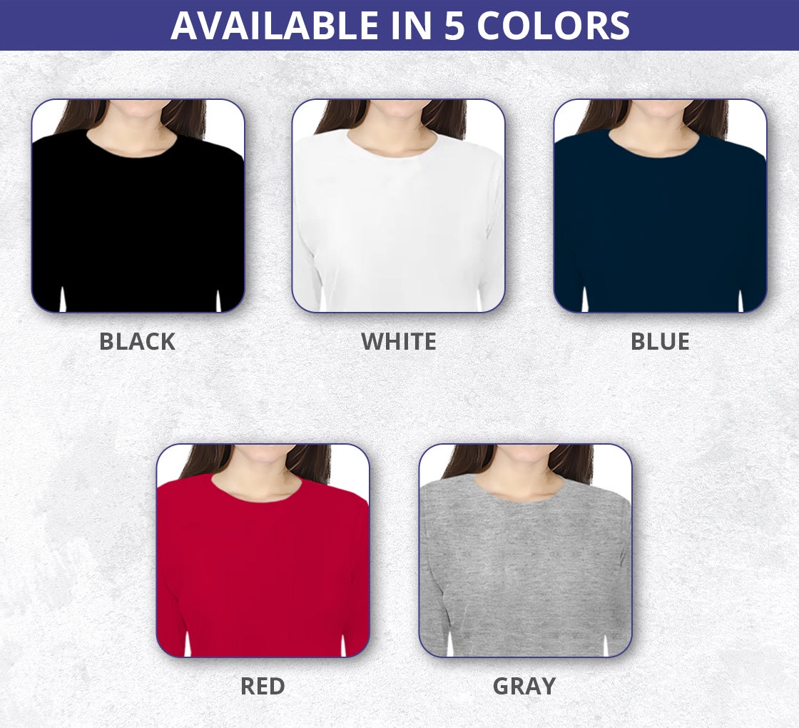 Women's Printed T-Shirt - Long Sleeves