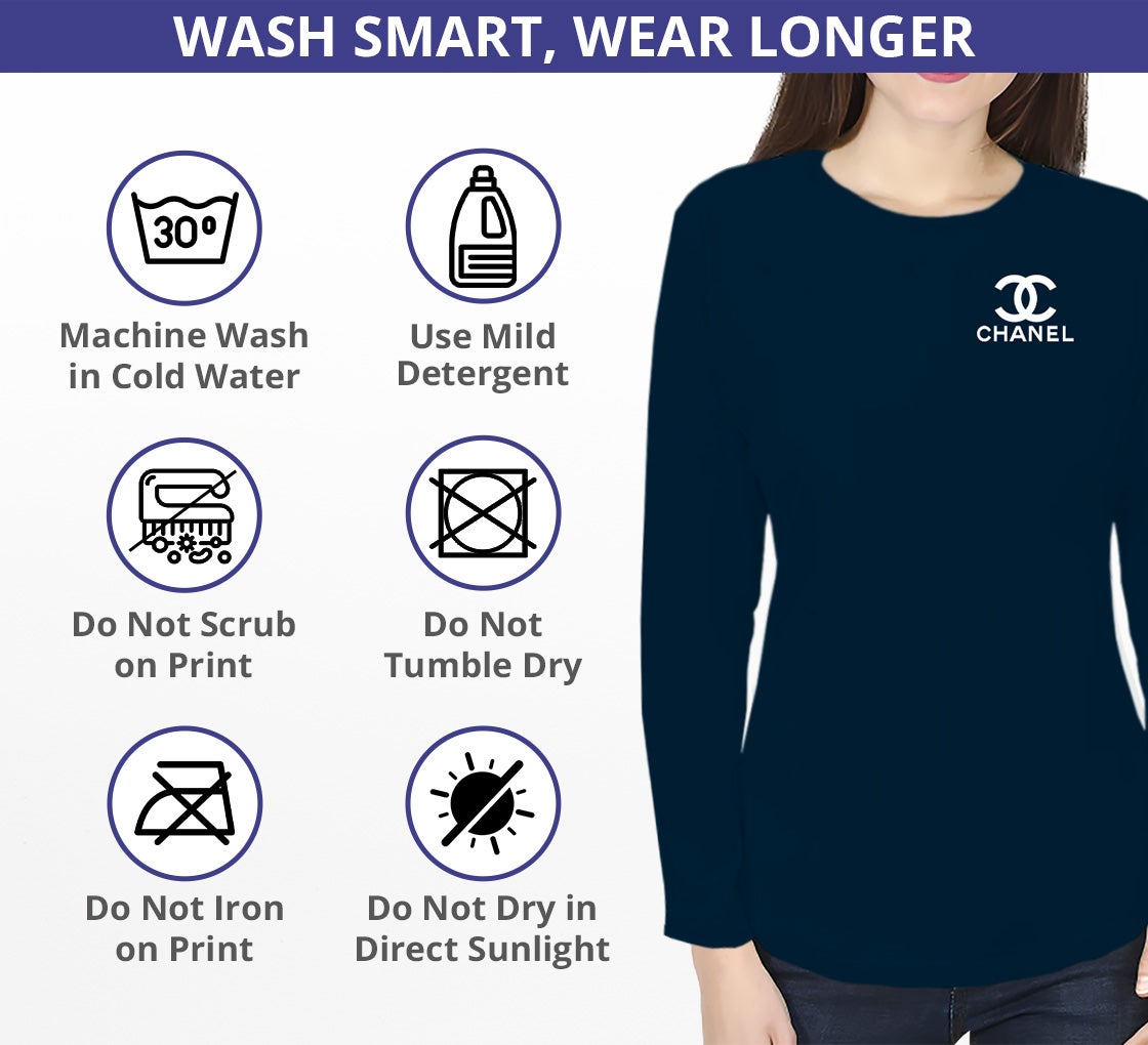 Women's Printed T-Shirt - Long Sleeves