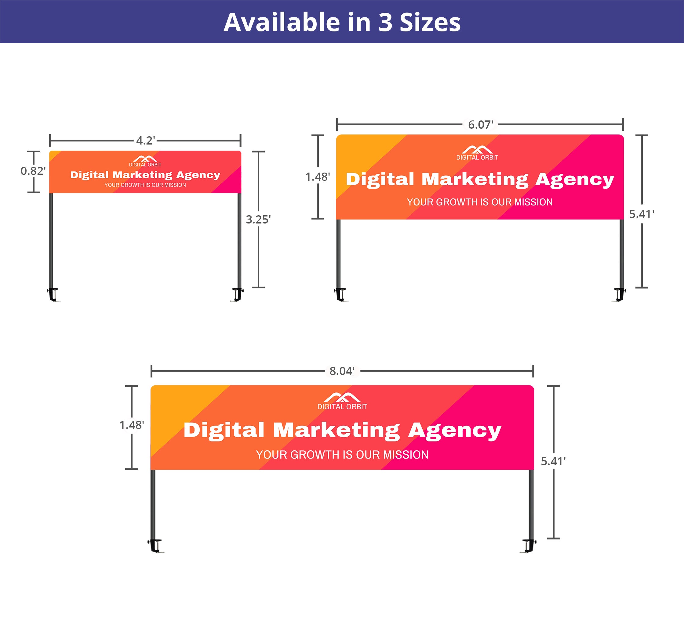 Table Top Banner Displays
