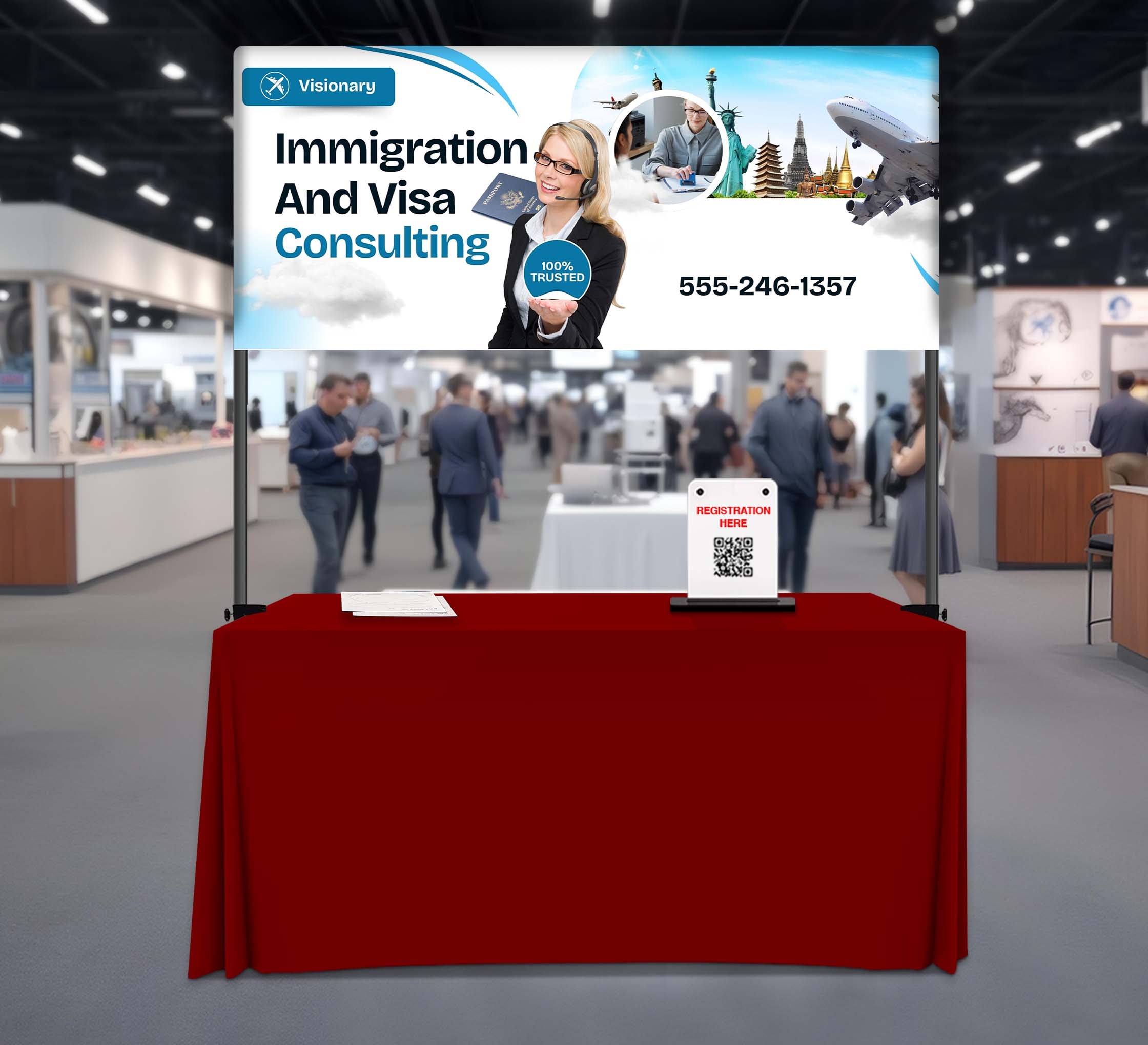 Table Top Banner - Half Display