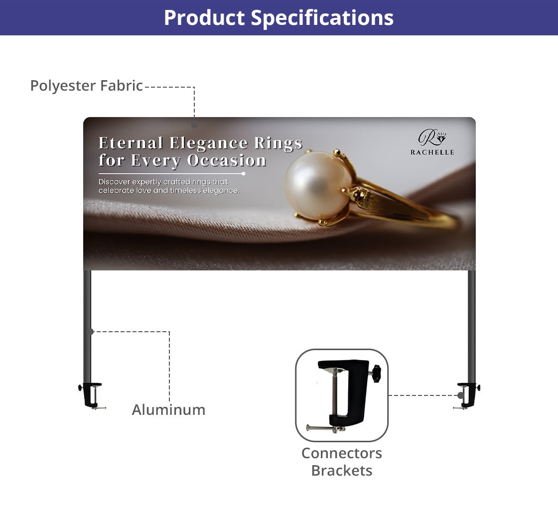 Table Top Banner - Half Display