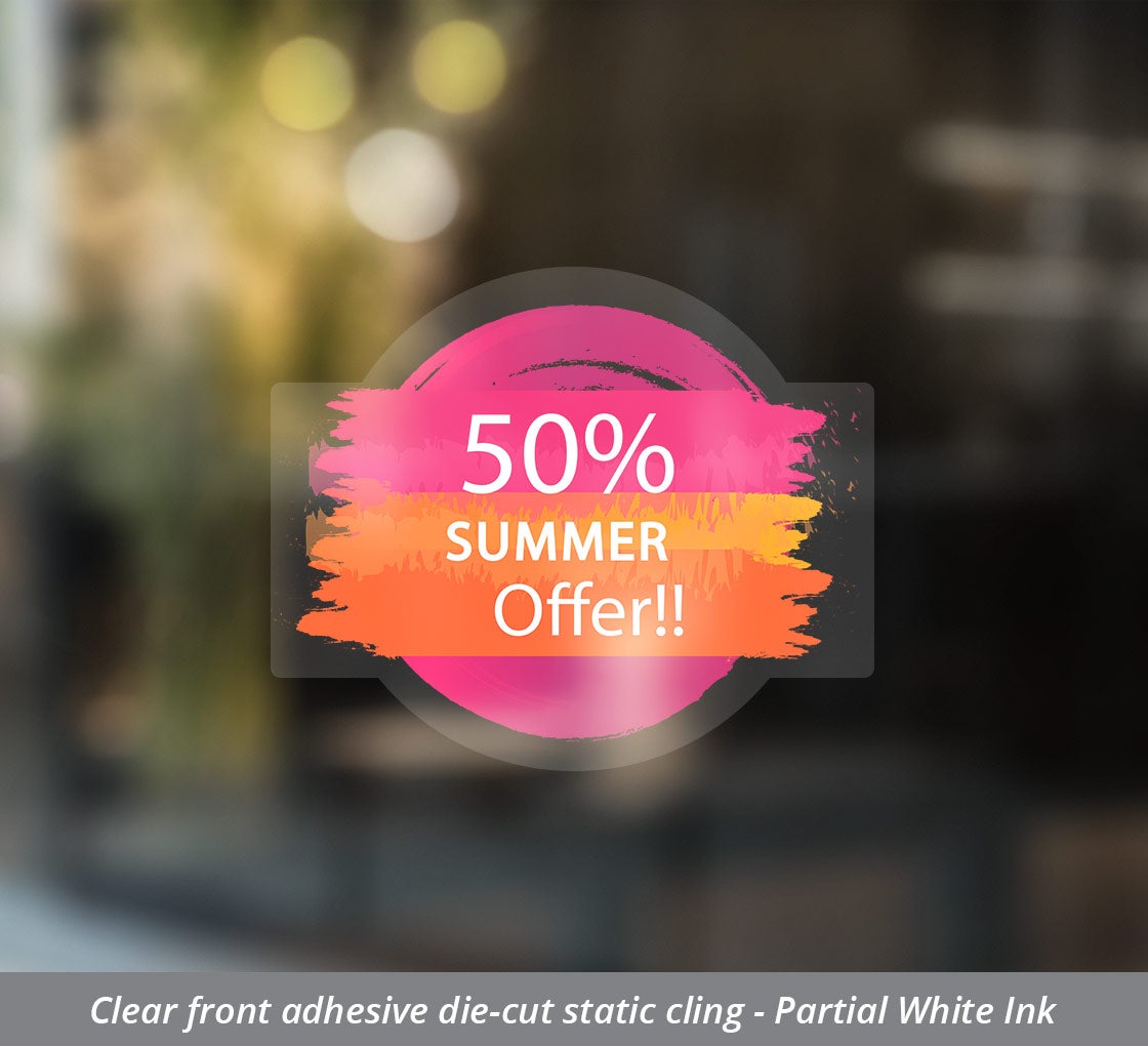 Clear Front Die-Cut Static Clings