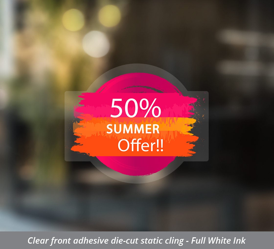 Clear Front Die-Cut Static Clings