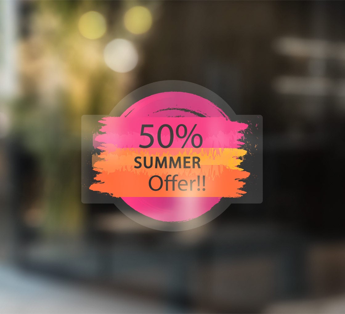 Clear Front Die-Cut Static Clings