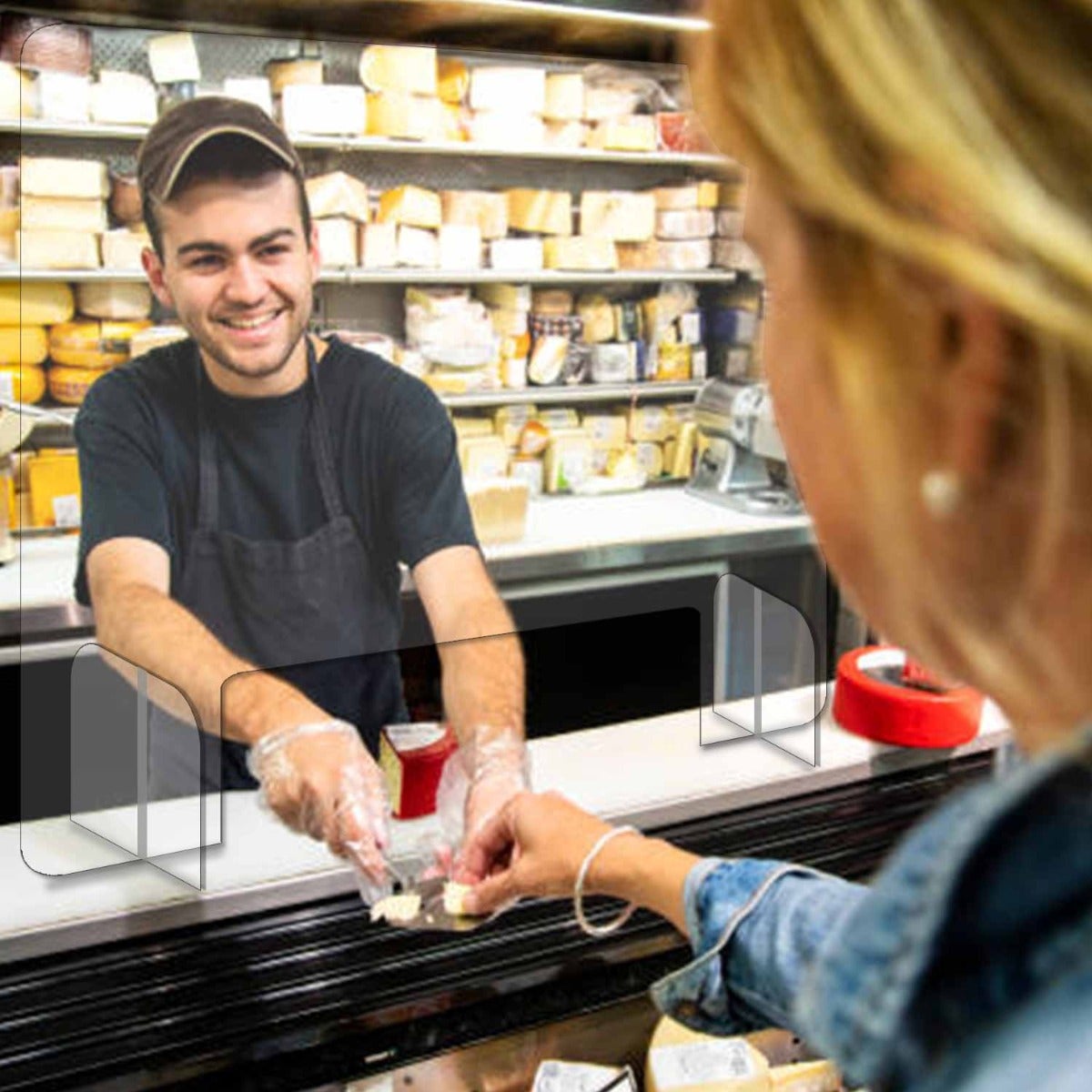 Countertop Sneeze Guard - Clear Acrylic