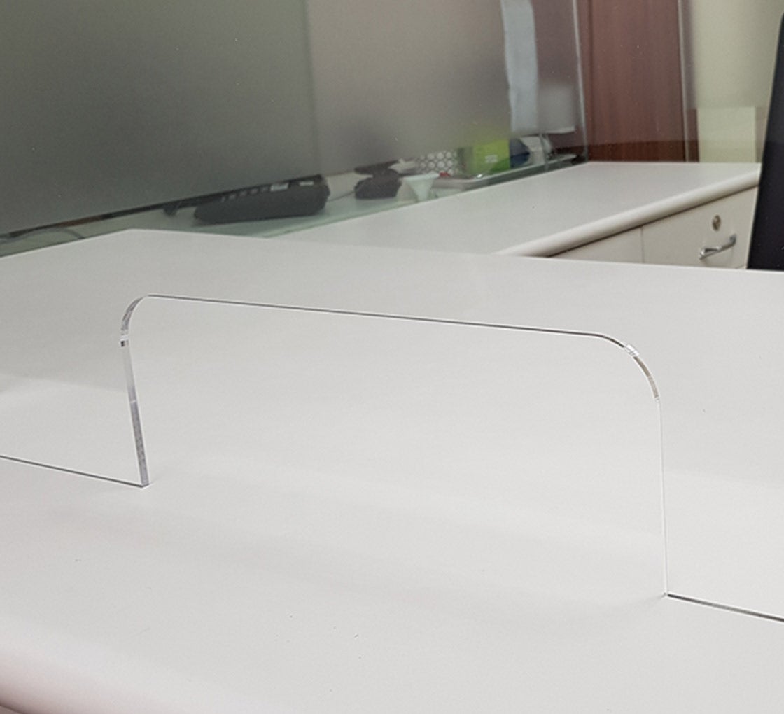 Countertop Sneeze Guard - Clear Acrylic