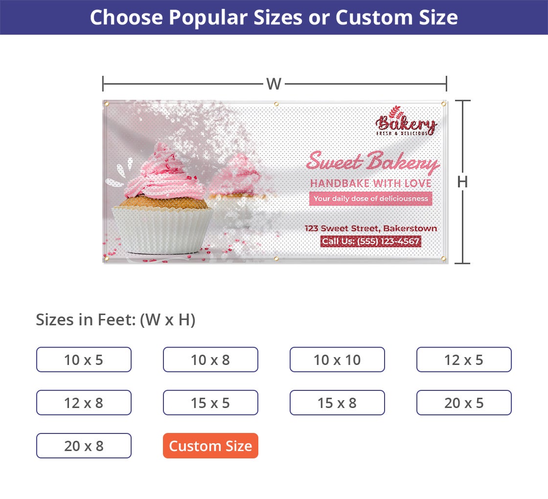 Fabric Mesh Fence Banners