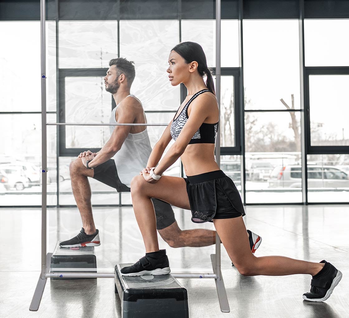 Floor Standing Sneeze Shield