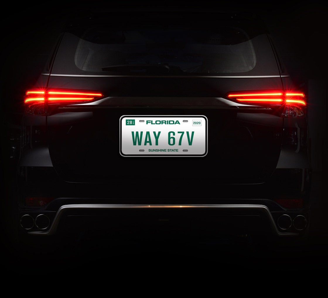 Reflective Florida License Plates