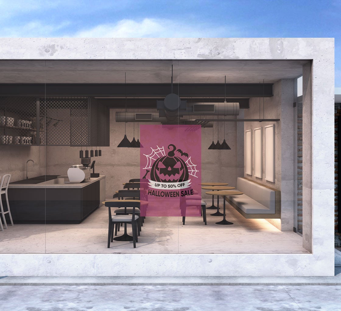 Halloween Clear Vinyl Decals