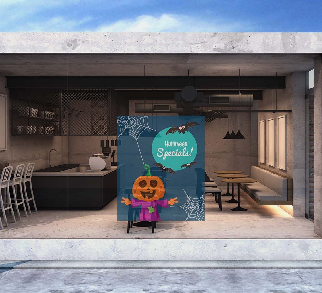 Halloween Clear Vinyl Decals