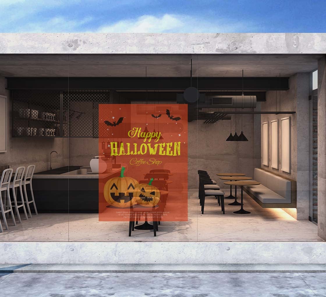 Halloween Clear Vinyl Decals