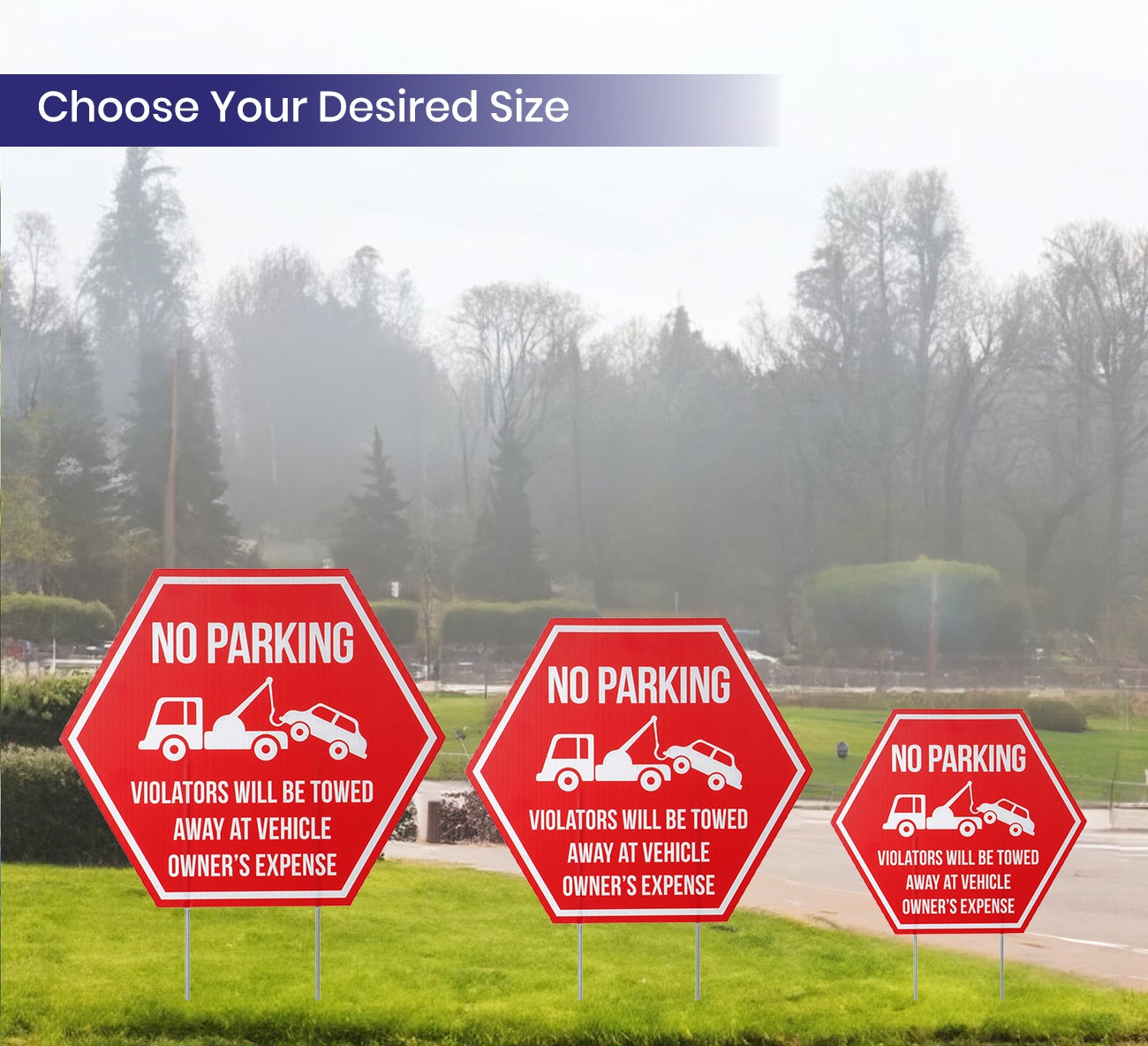 Hexagonal Yard Signs