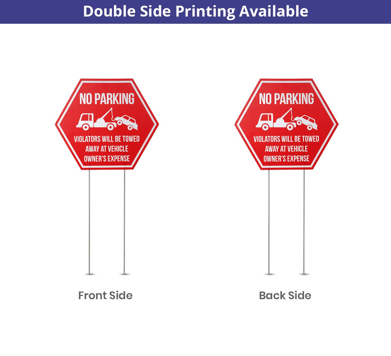 Hexagonal Yard Signs