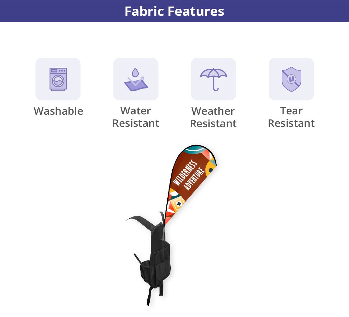 Backpack Flags - Teardrop