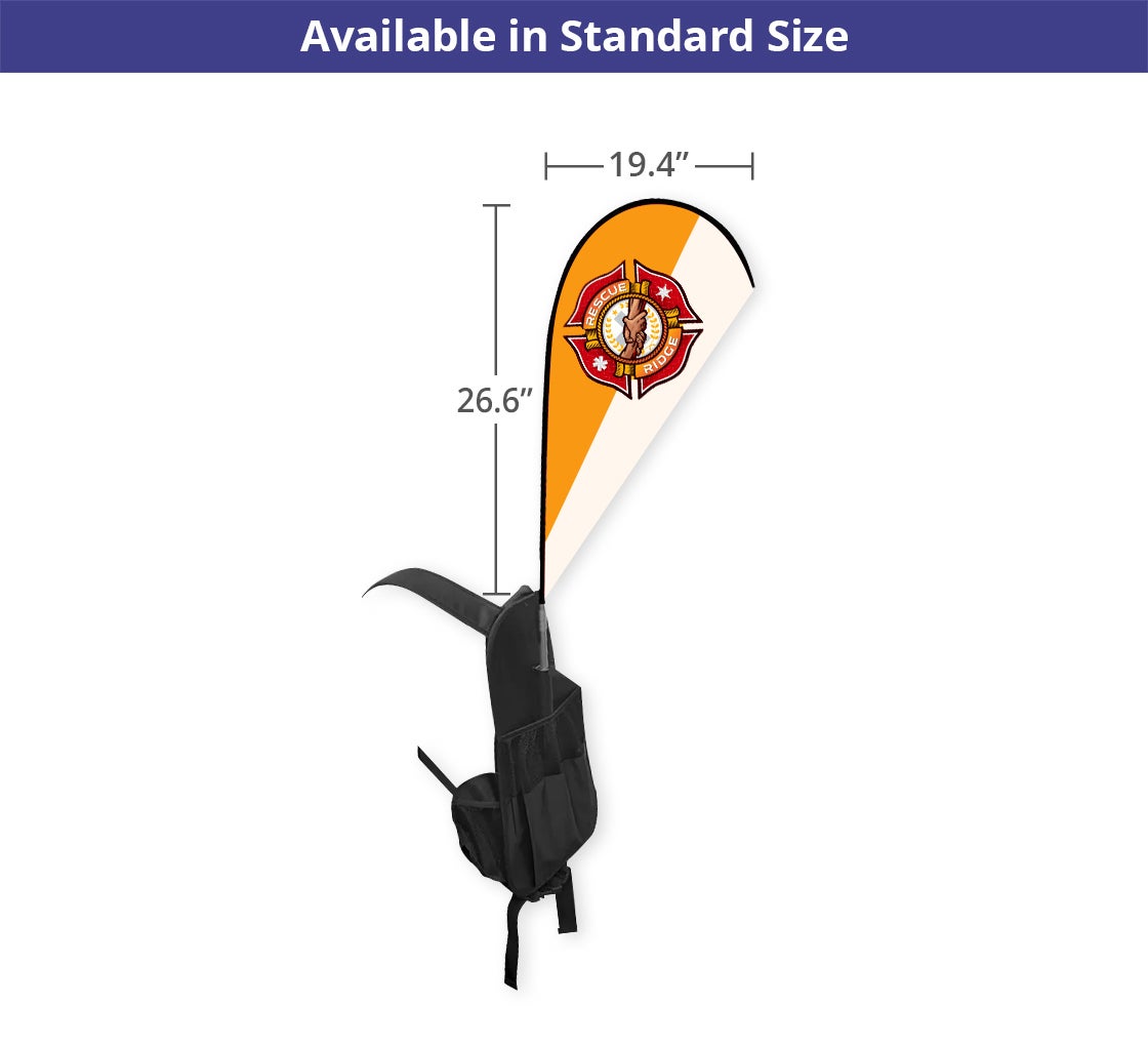 Backpack Flags - Teardrop