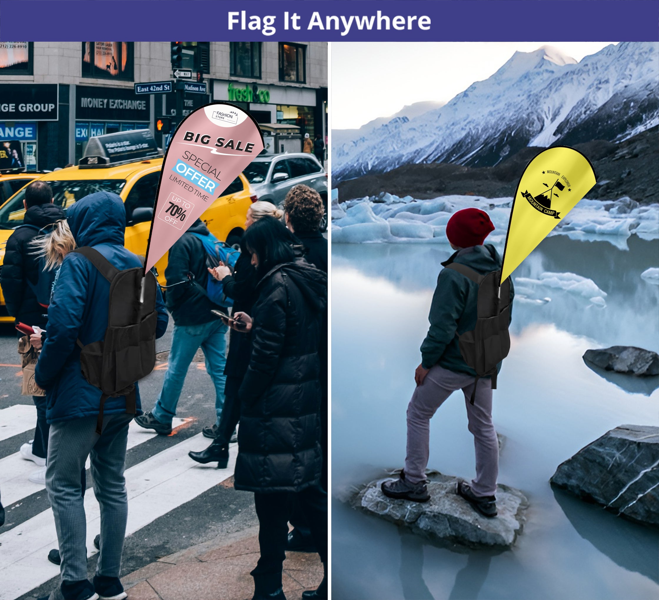 Backpack Flags - Teardrop