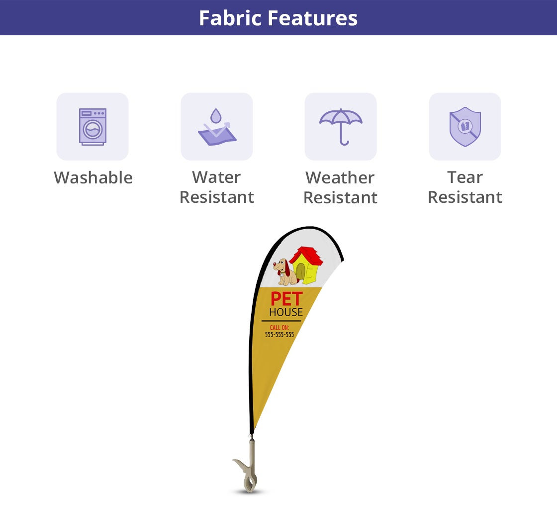 Clip Flags - Teardrop