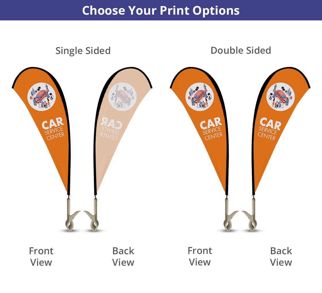 Clip Flags - Teardrop