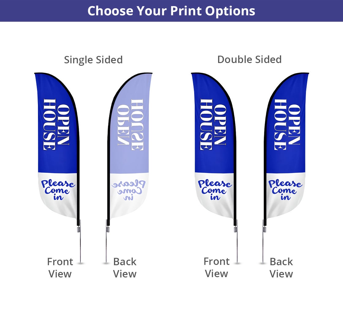 Pre-Printed Open House Feather Flag