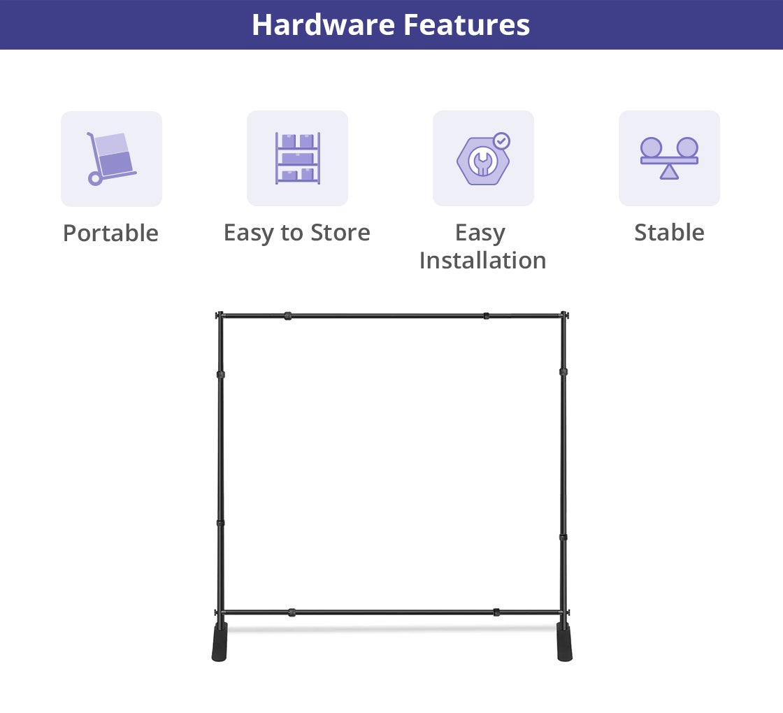 8ft x 8ft Step and Repeat Banners