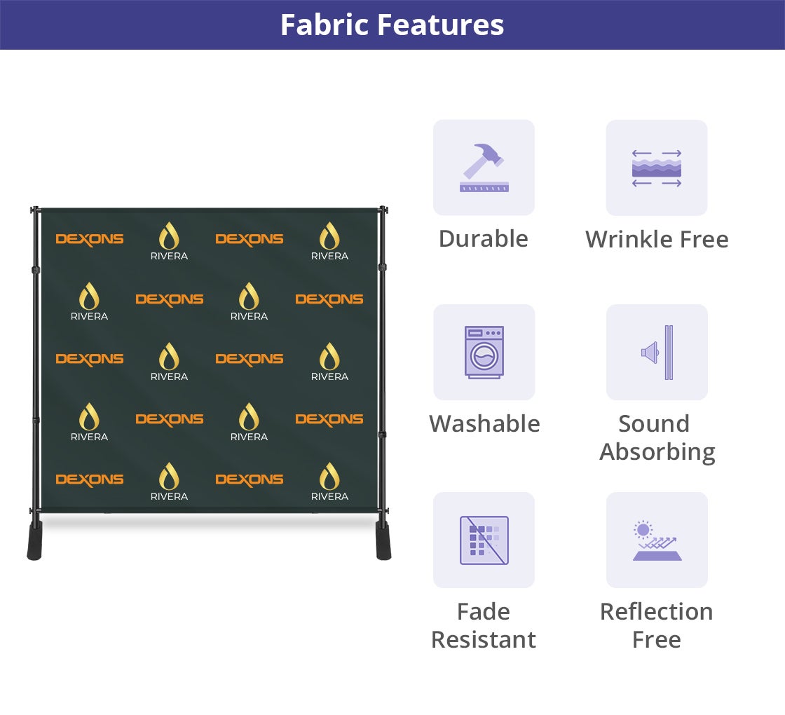 8ft x 8ft Step and Repeat Banners