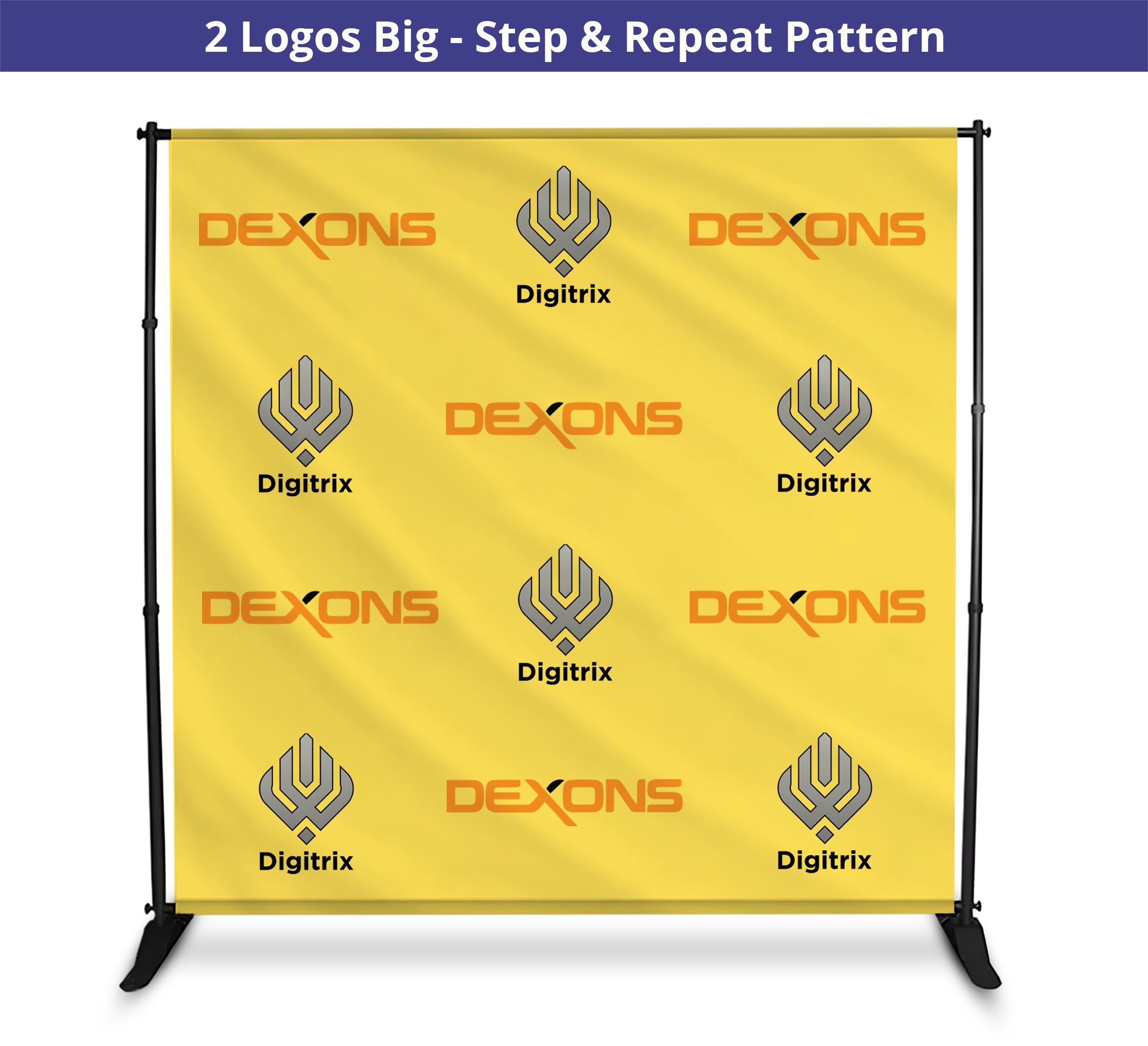 8ft x 8ft Step and Repeat Banners