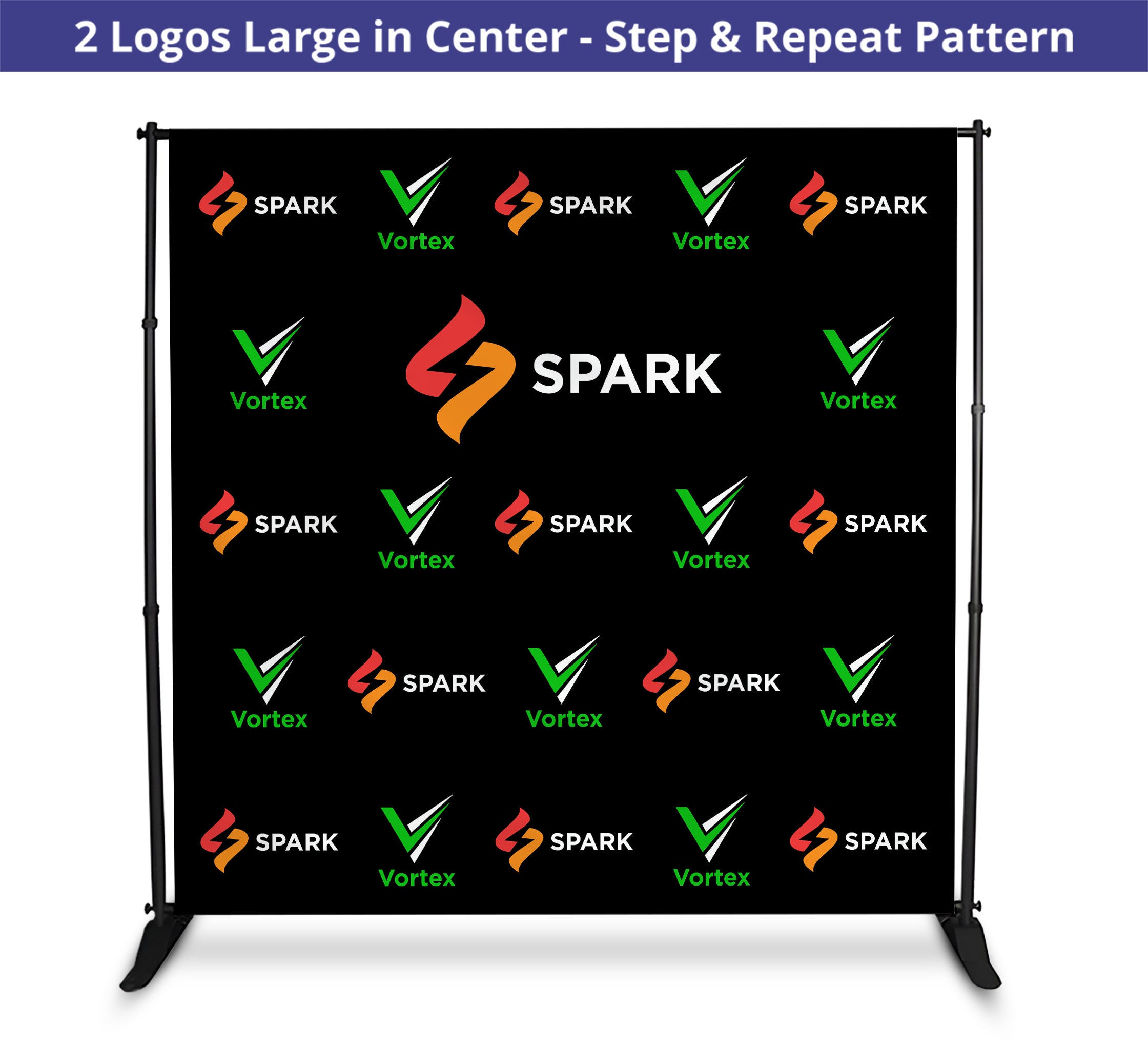 8ft x 8ft Step and Repeat Banners