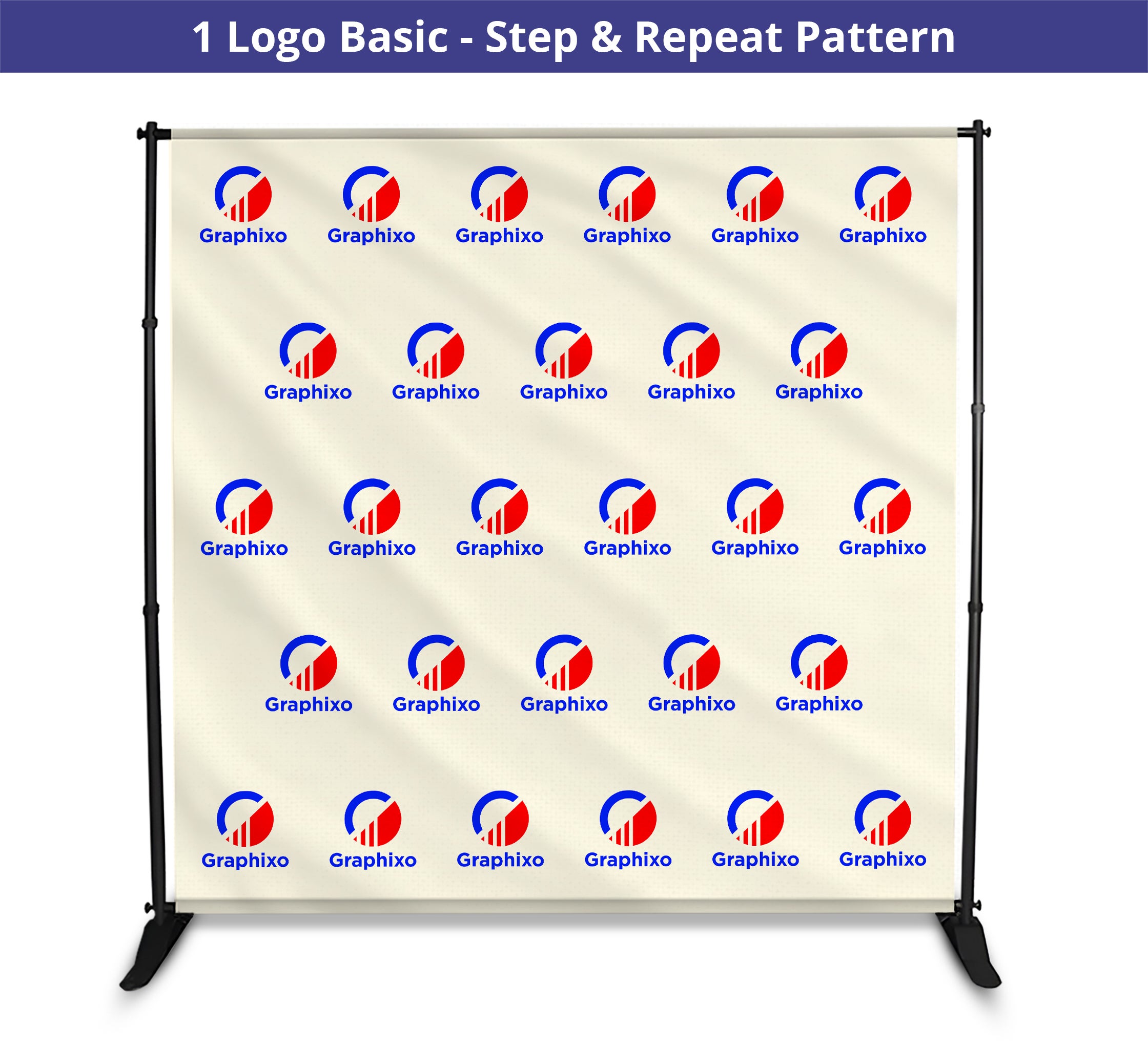 8ft x 8ft Step and Repeat Fabric Banners