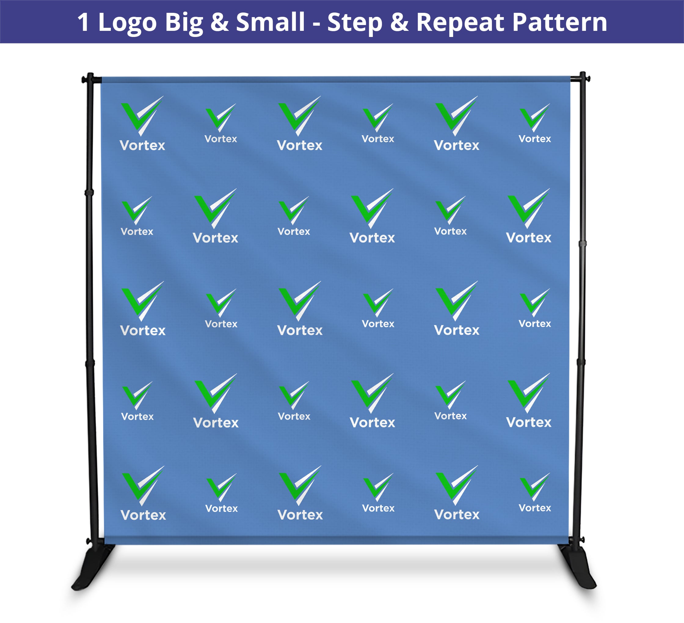 8ft x 8ft Step and Repeat Fabric Banners