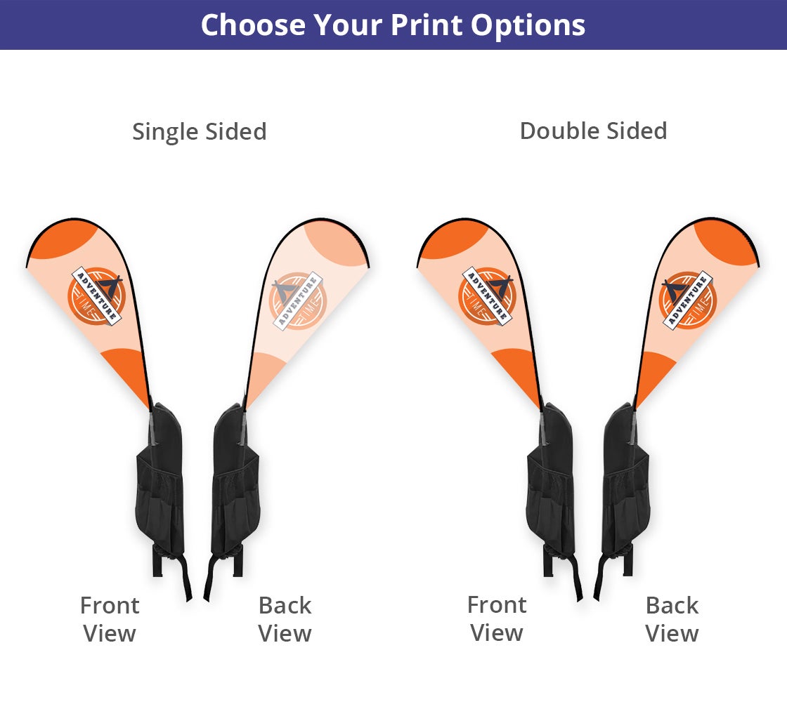 Backpack Flags - Teardrop