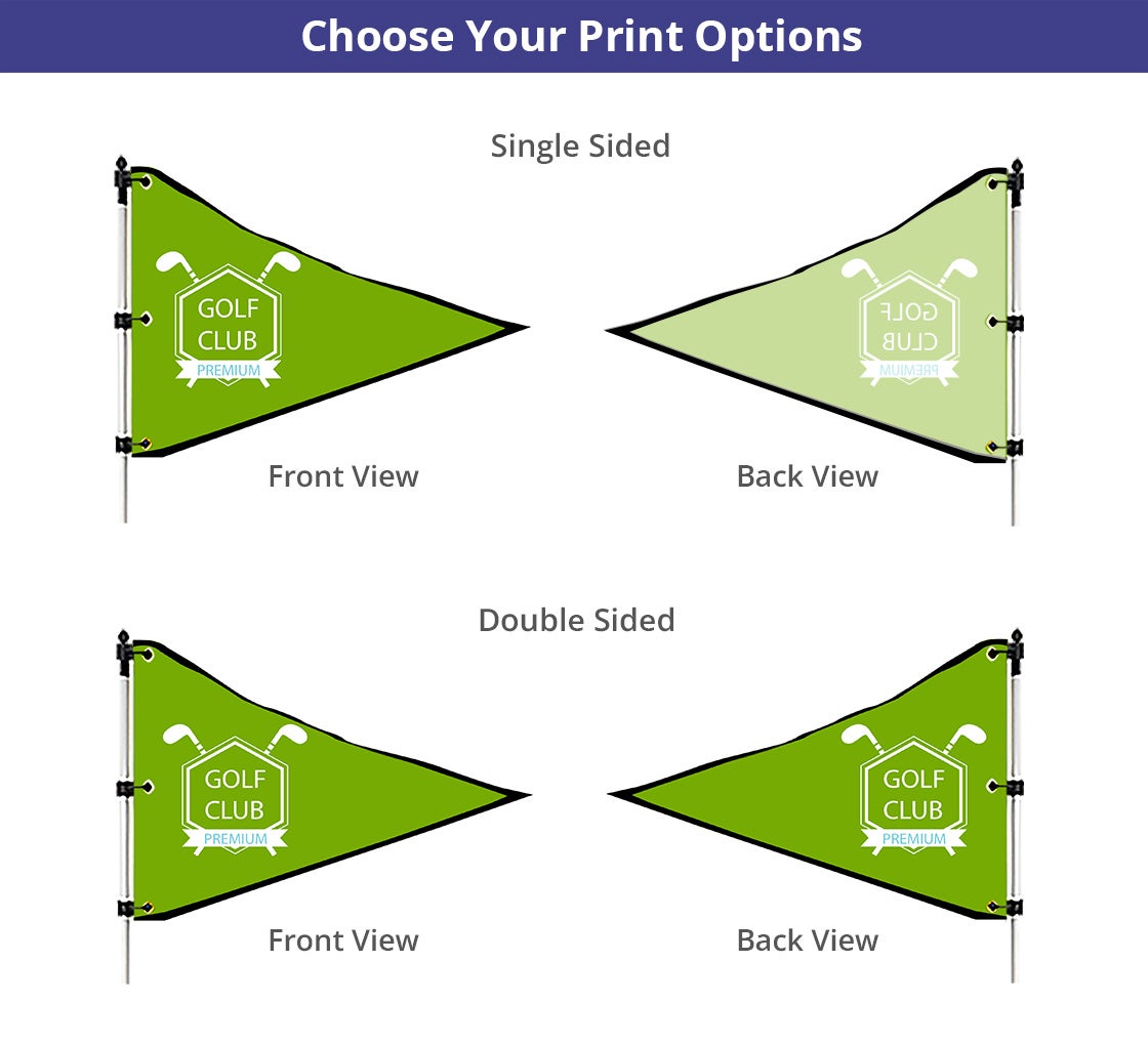 Golf Flags - Triangle