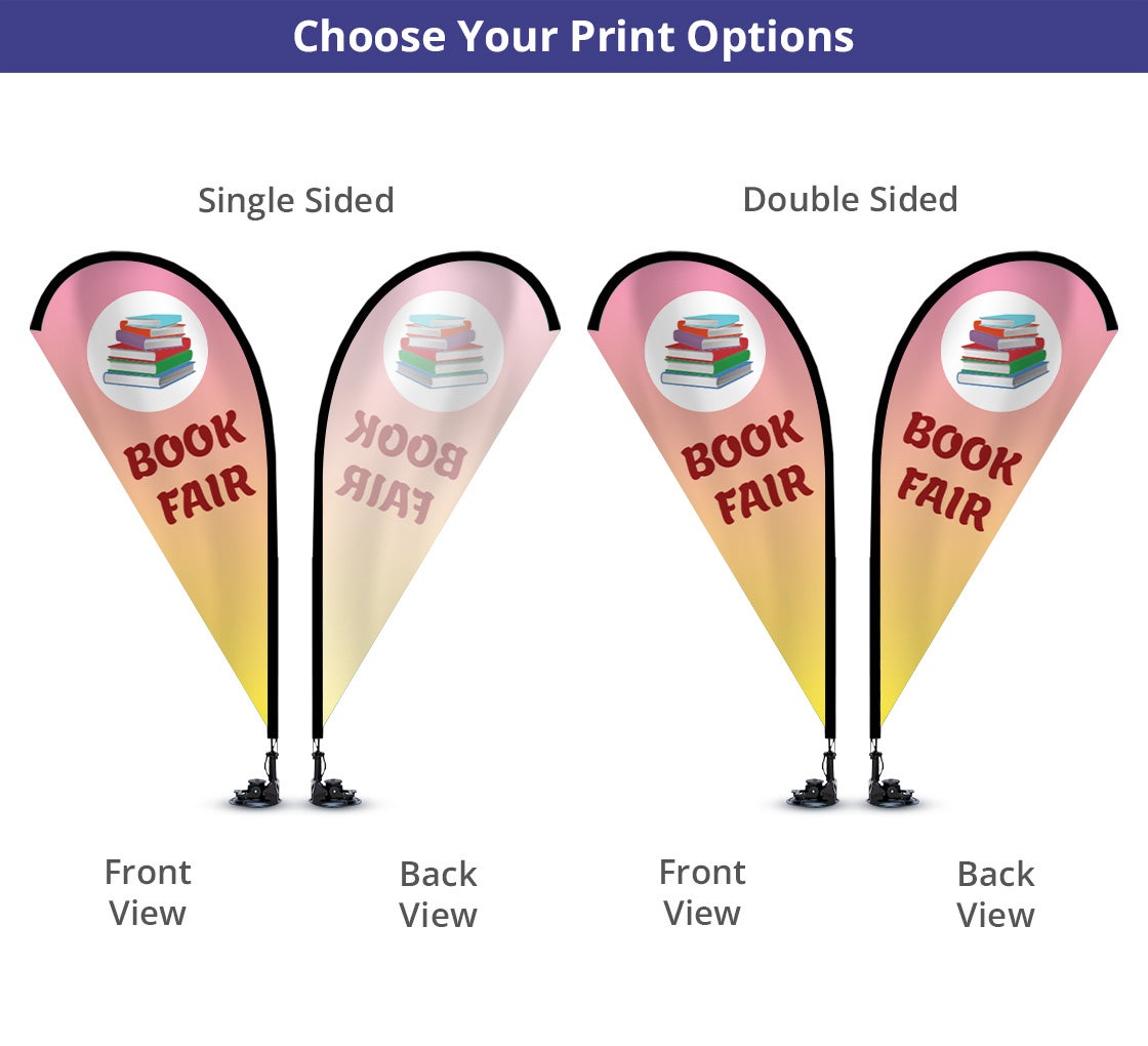 Suction Cup Flags - Teardrop