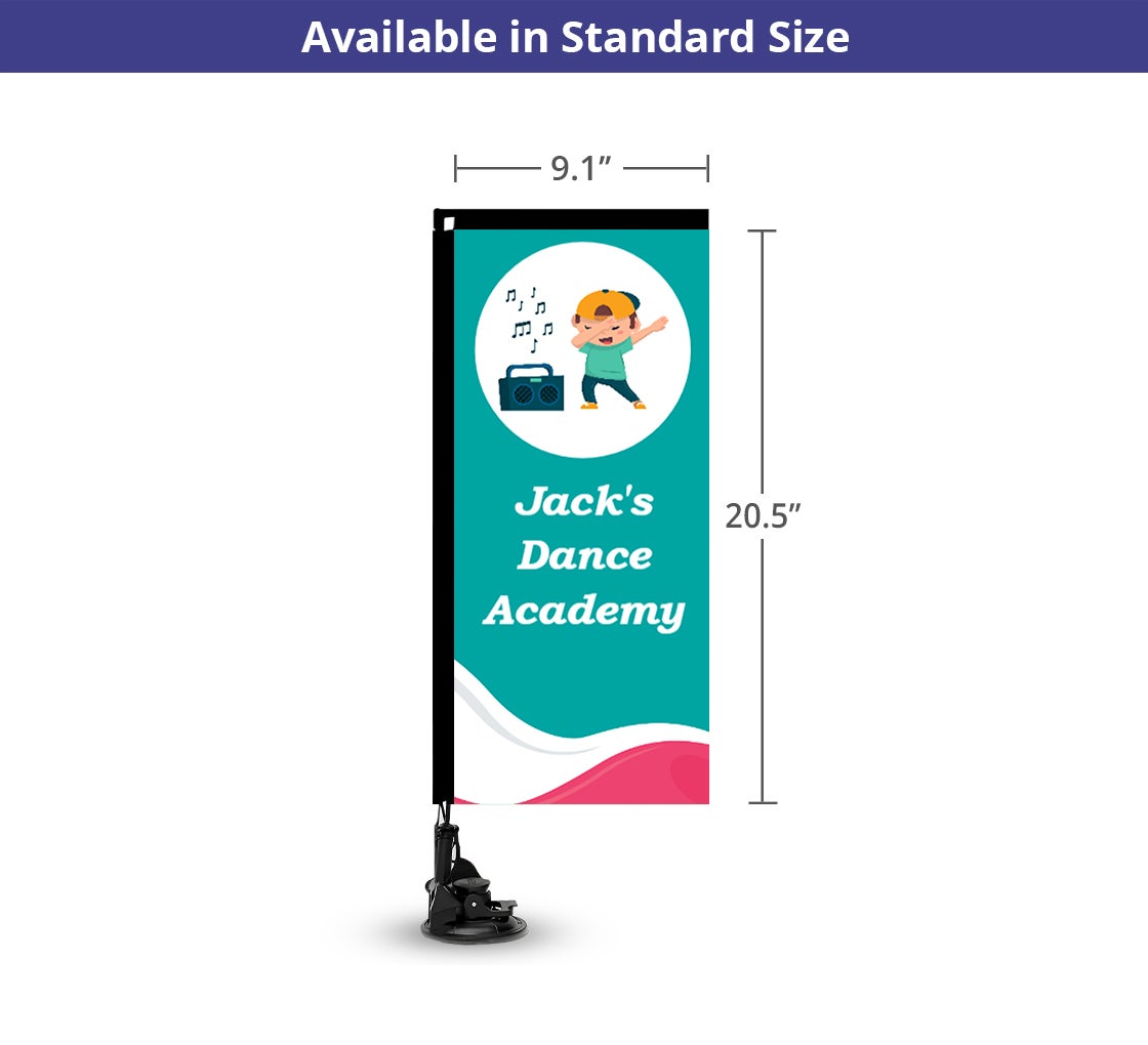 Suction Cup Flags - Rectangle