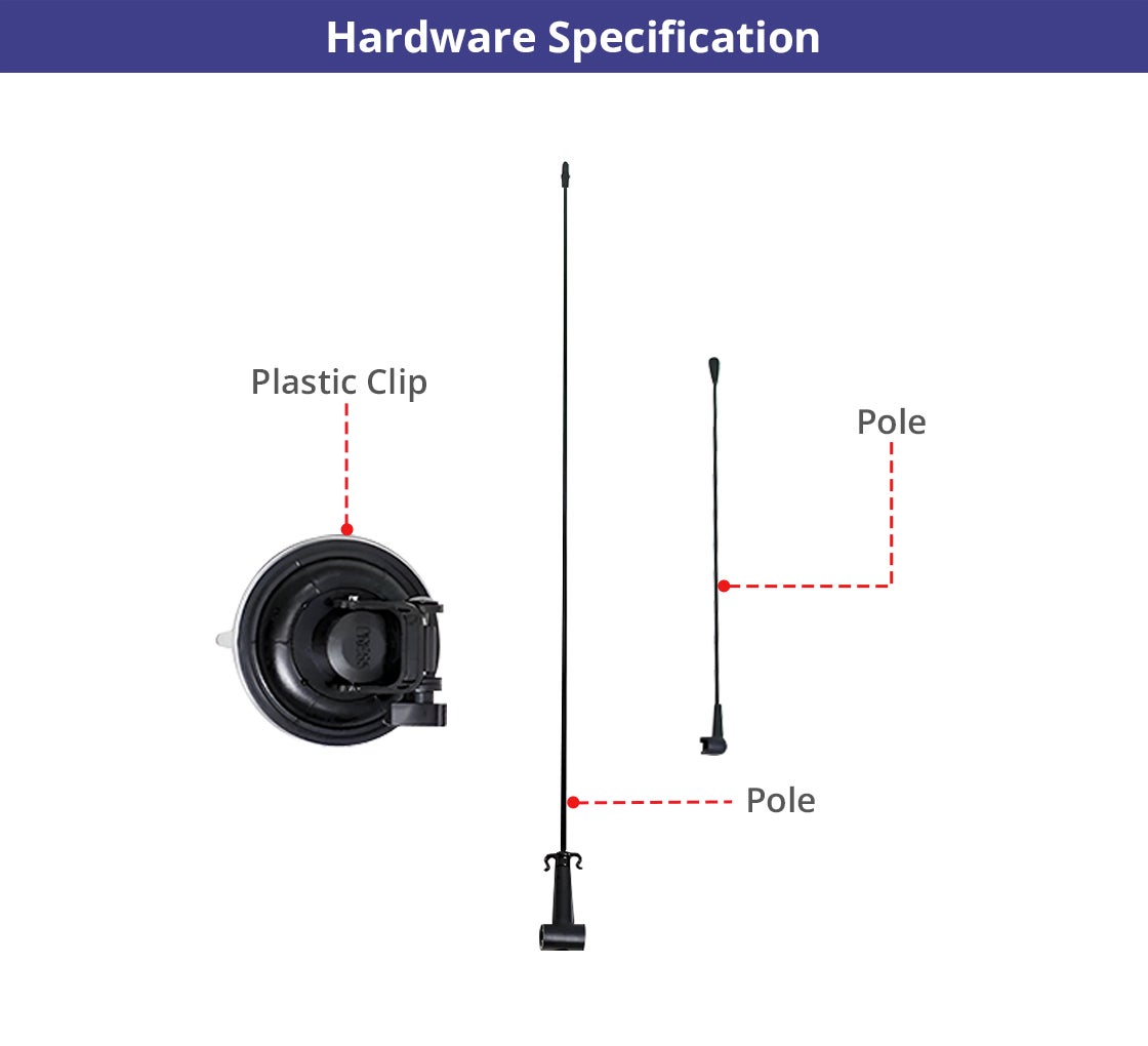 Suction Cup Flags - Rectangle