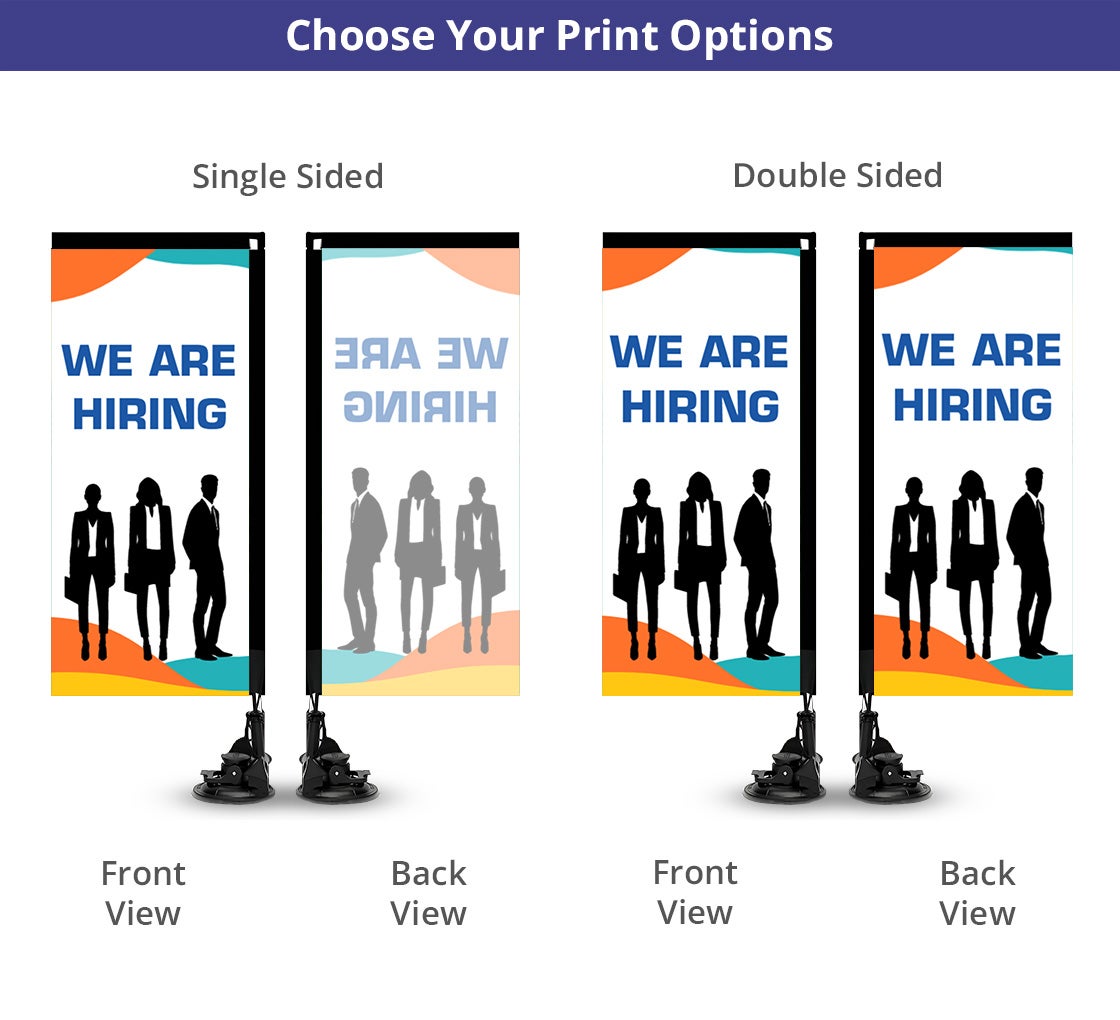 Suction Cup Flags - Rectangle