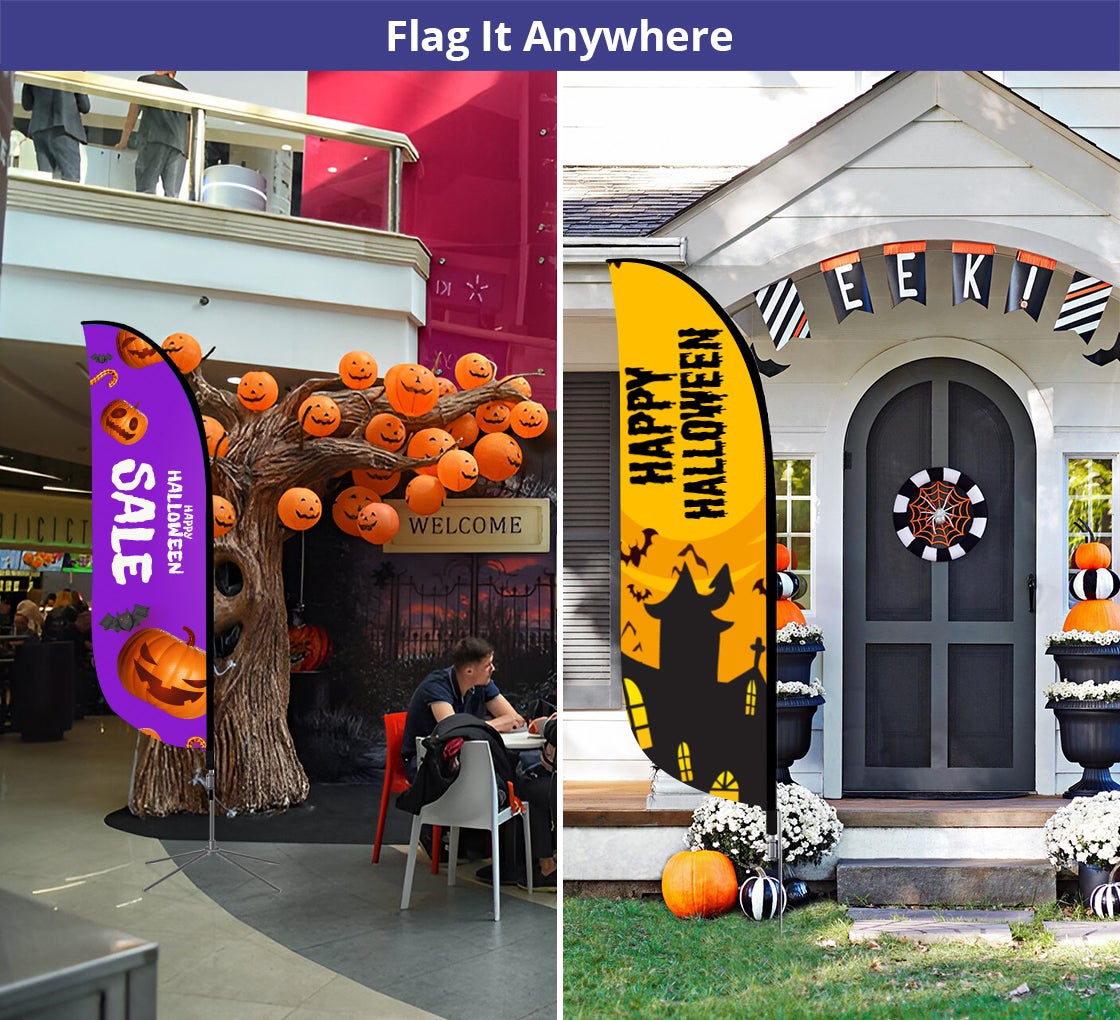 Halloween Feather Flags
