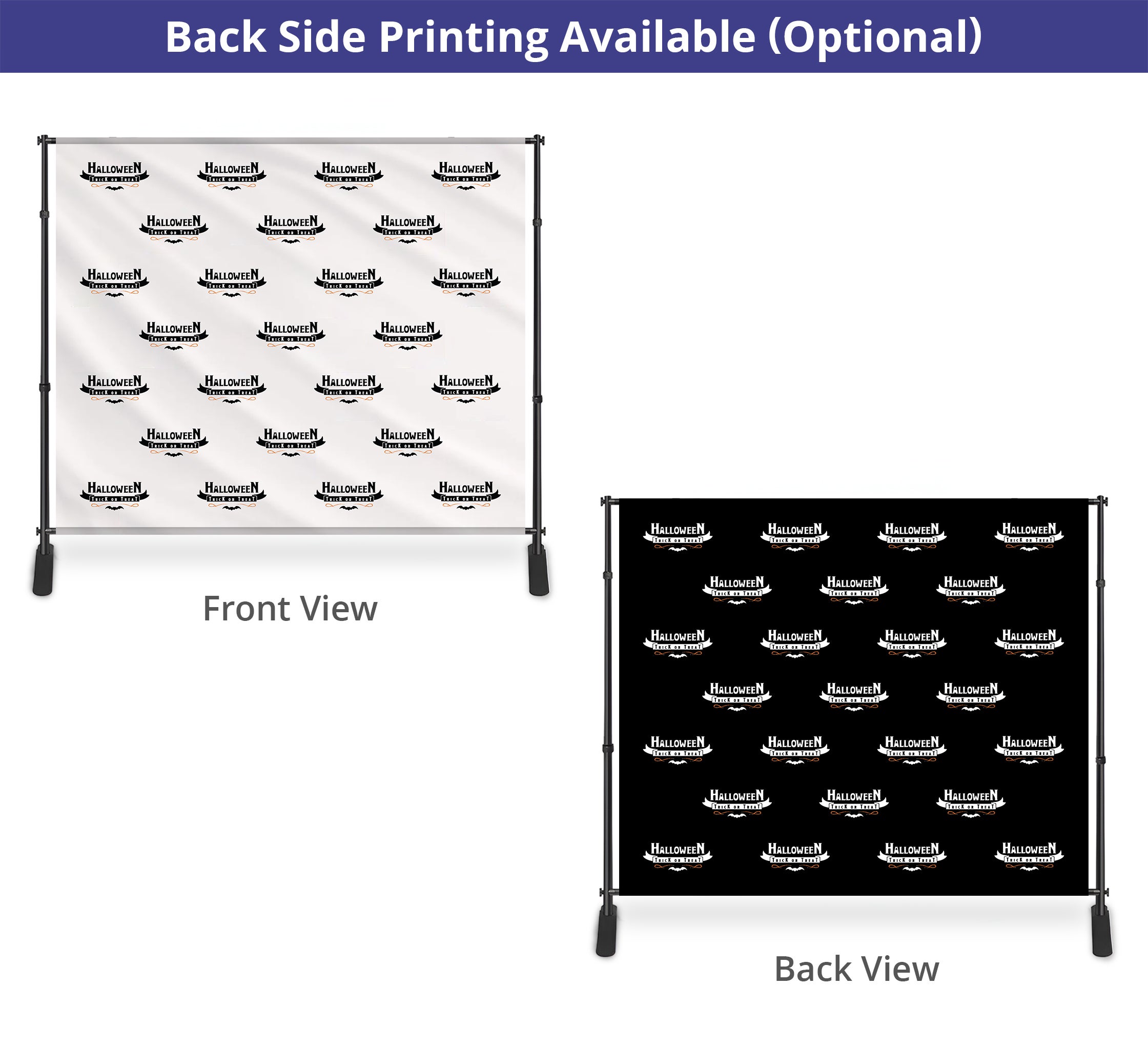 Halloween 10 ft x 8 ft Step and Repeat Adjustable Banner Stands