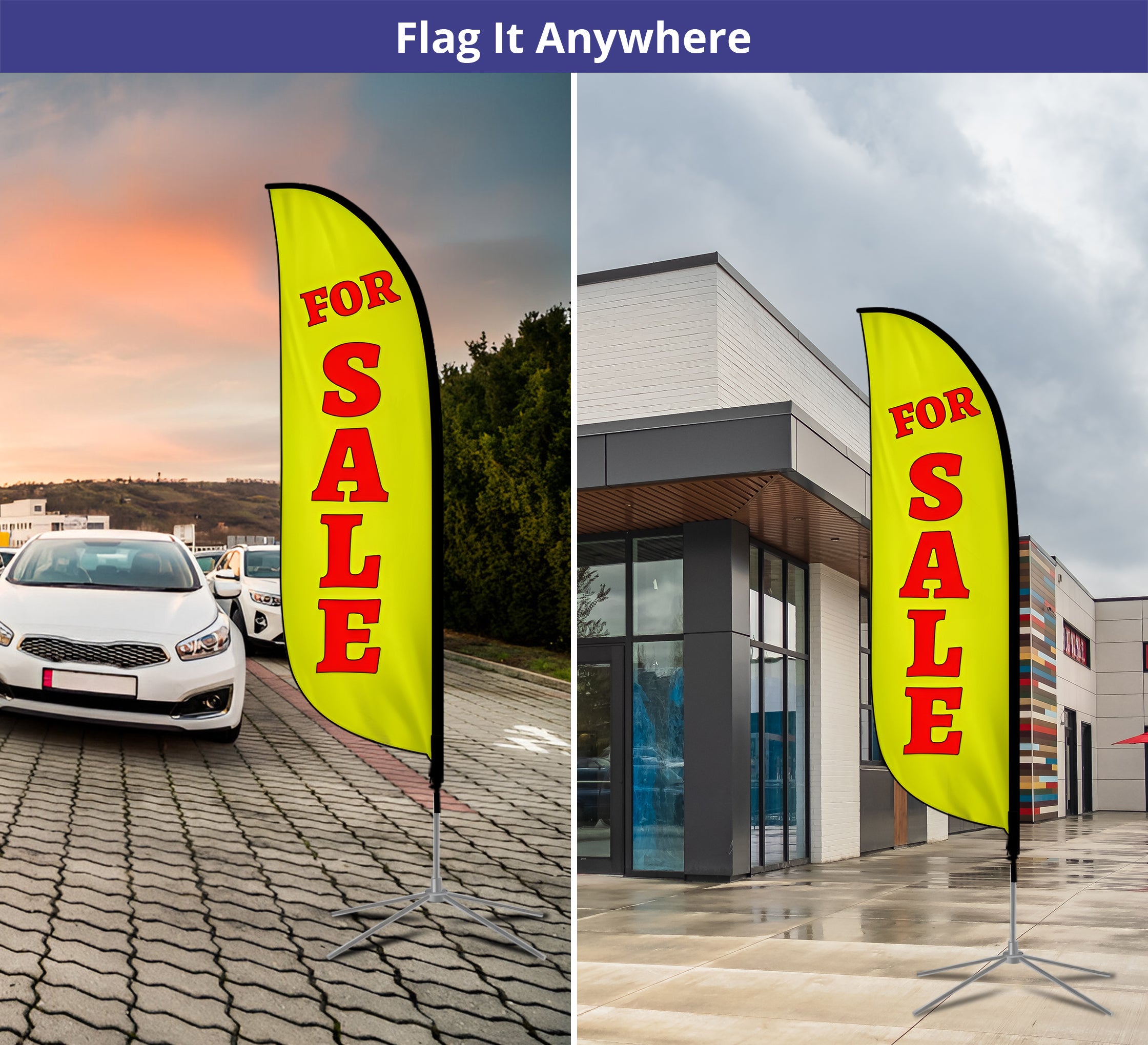 Pre-Printed For Sale Feather Flag