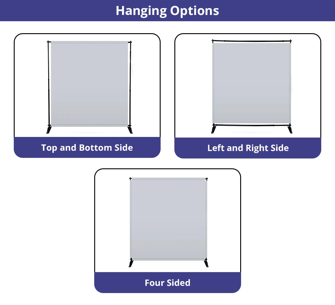 6 ft x 8 ft Step and Repeat Adjustable Banner Stands