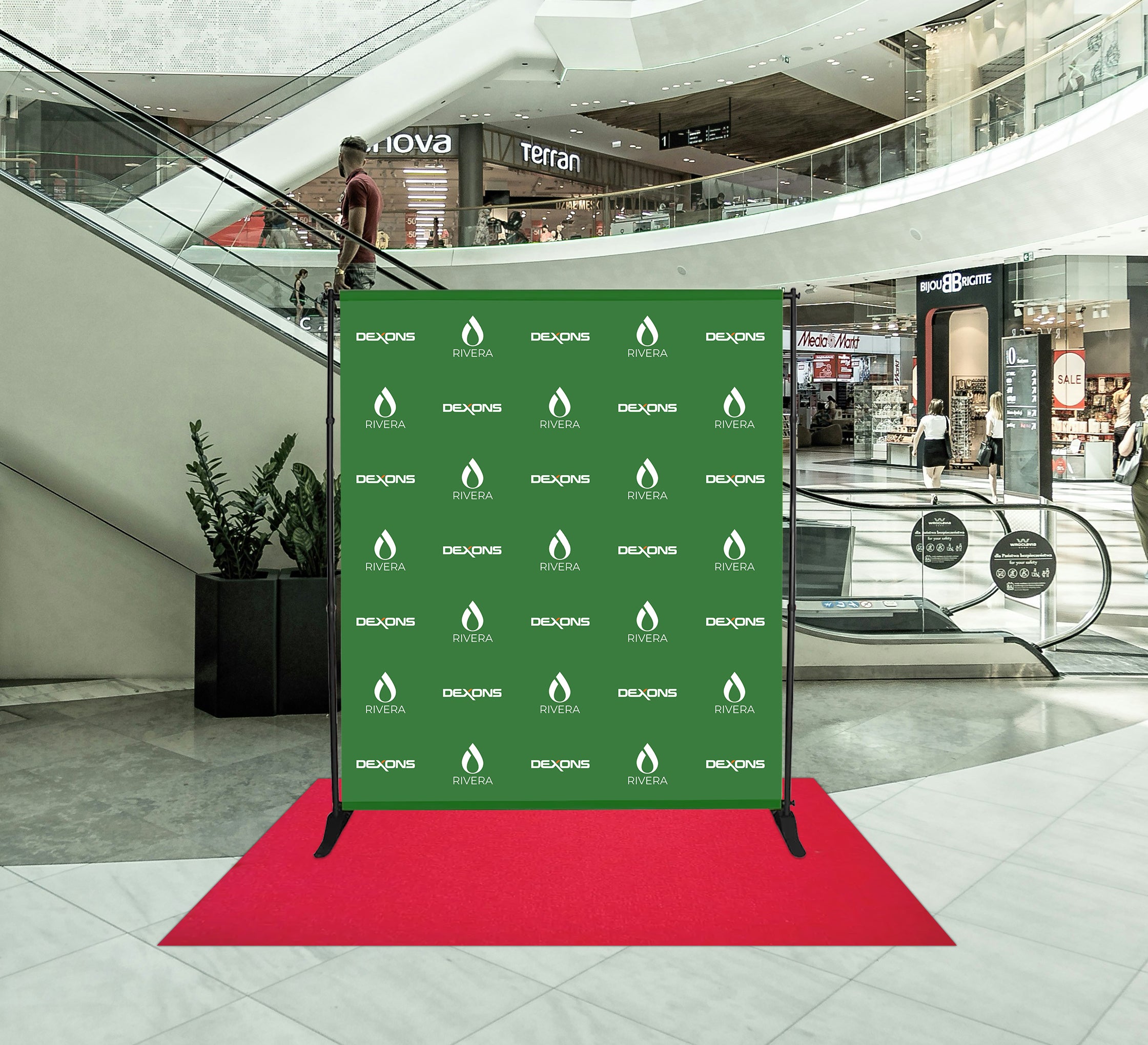 6 ft x 8 ft Step and Repeat Adjustable Banner Stands