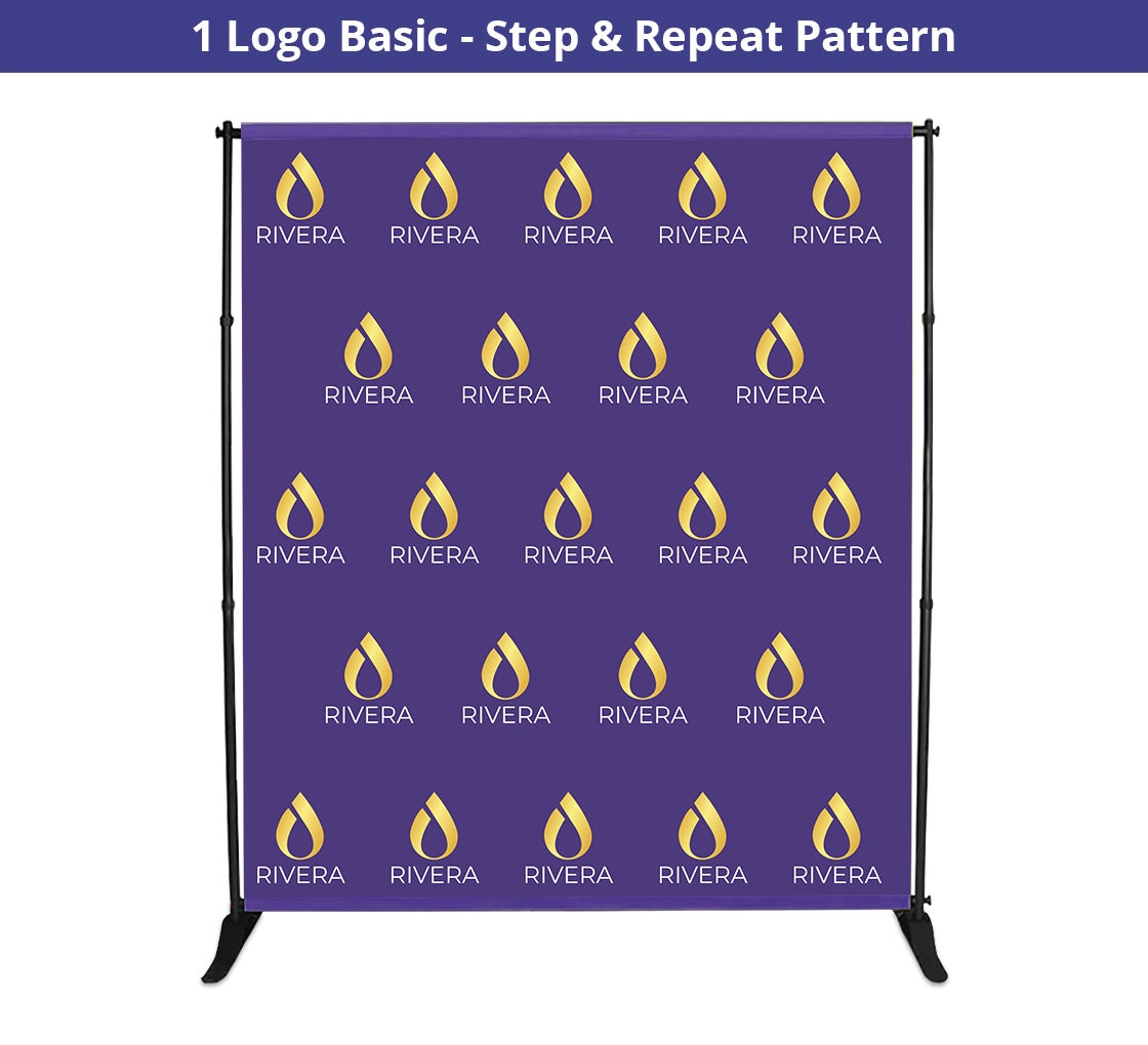 6 ft x 8 ft Step and Repeat Adjustable Banner Stands