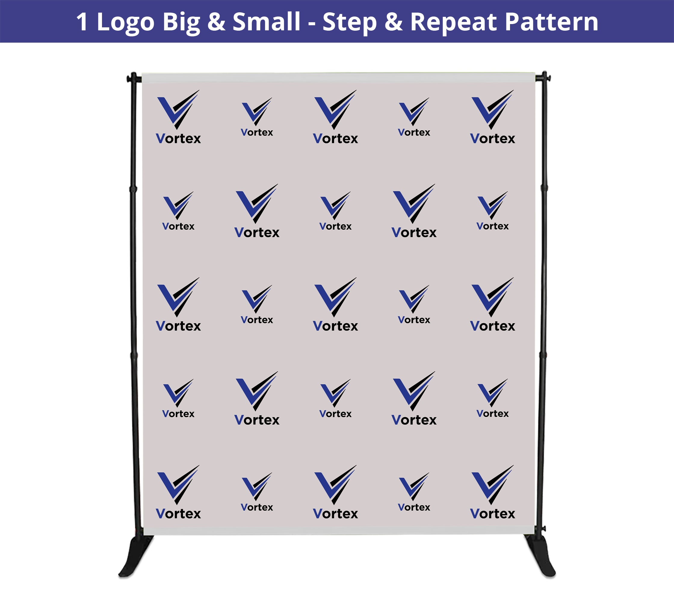 6 ft x 8 ft Step and Repeat Adjustable Banner Stands