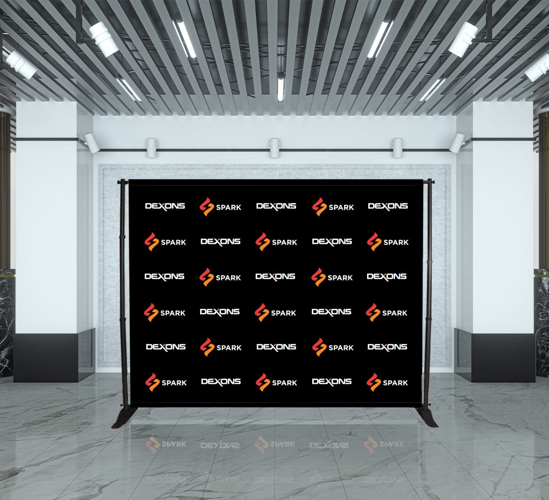 10 ft x 8 ft Step and Repeat Adjustable Banner Stands