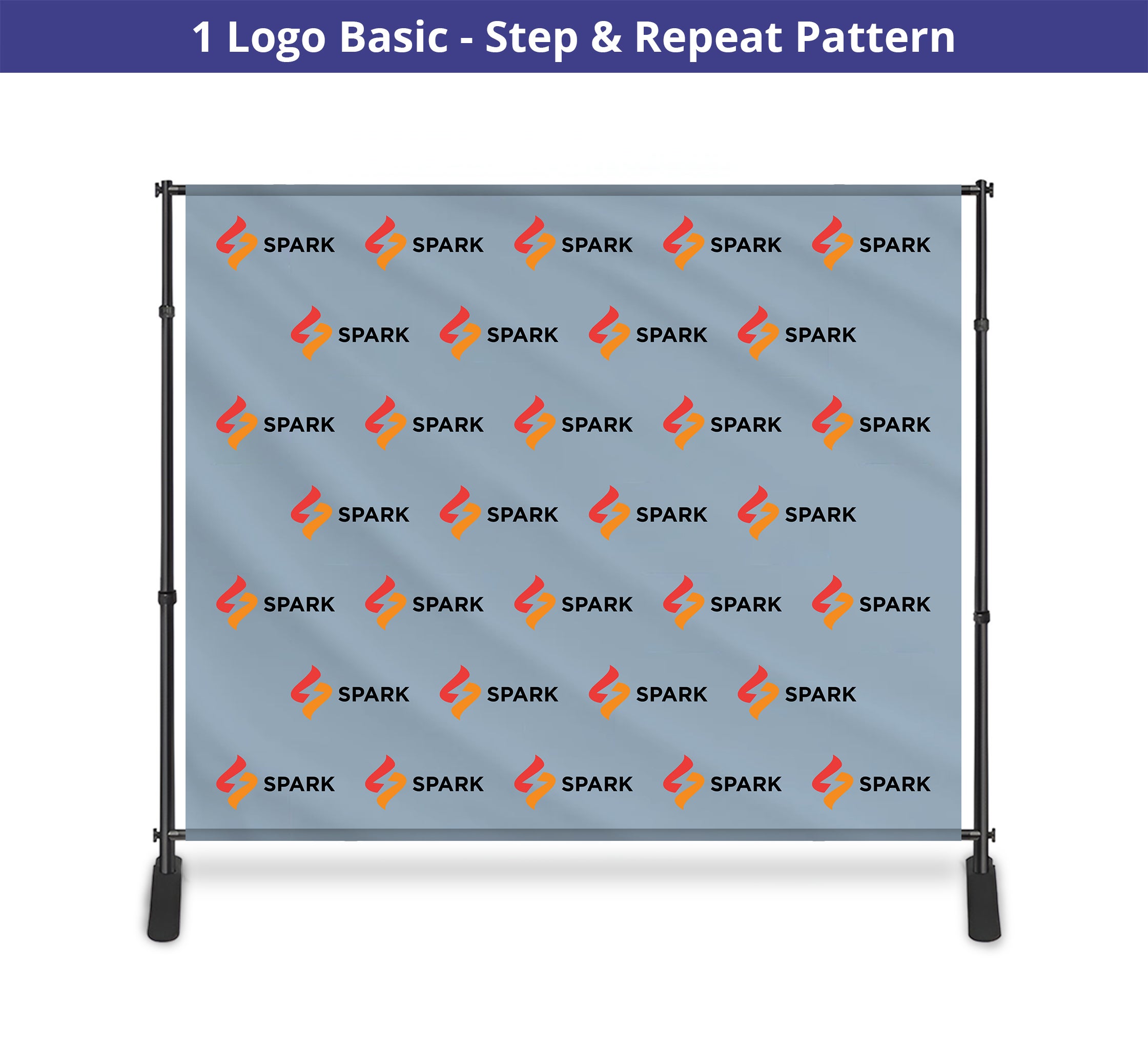 10 ft x 8 ft Step and Repeat Adjustable Banner Stands